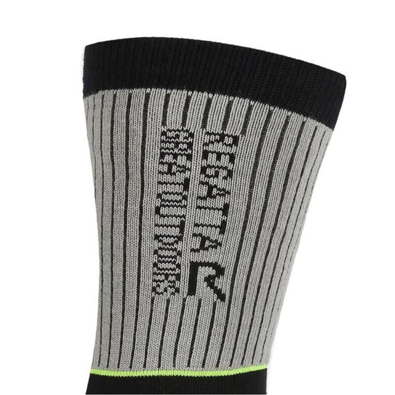 Heren Samaris 2 Season Socks (pak van 2) (Donker staal/Elektrisch kalk)