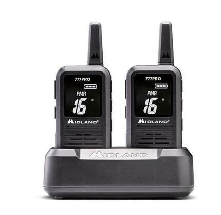 Talkie-walkie Midland 777 PRO, discret, élégant et résistant
