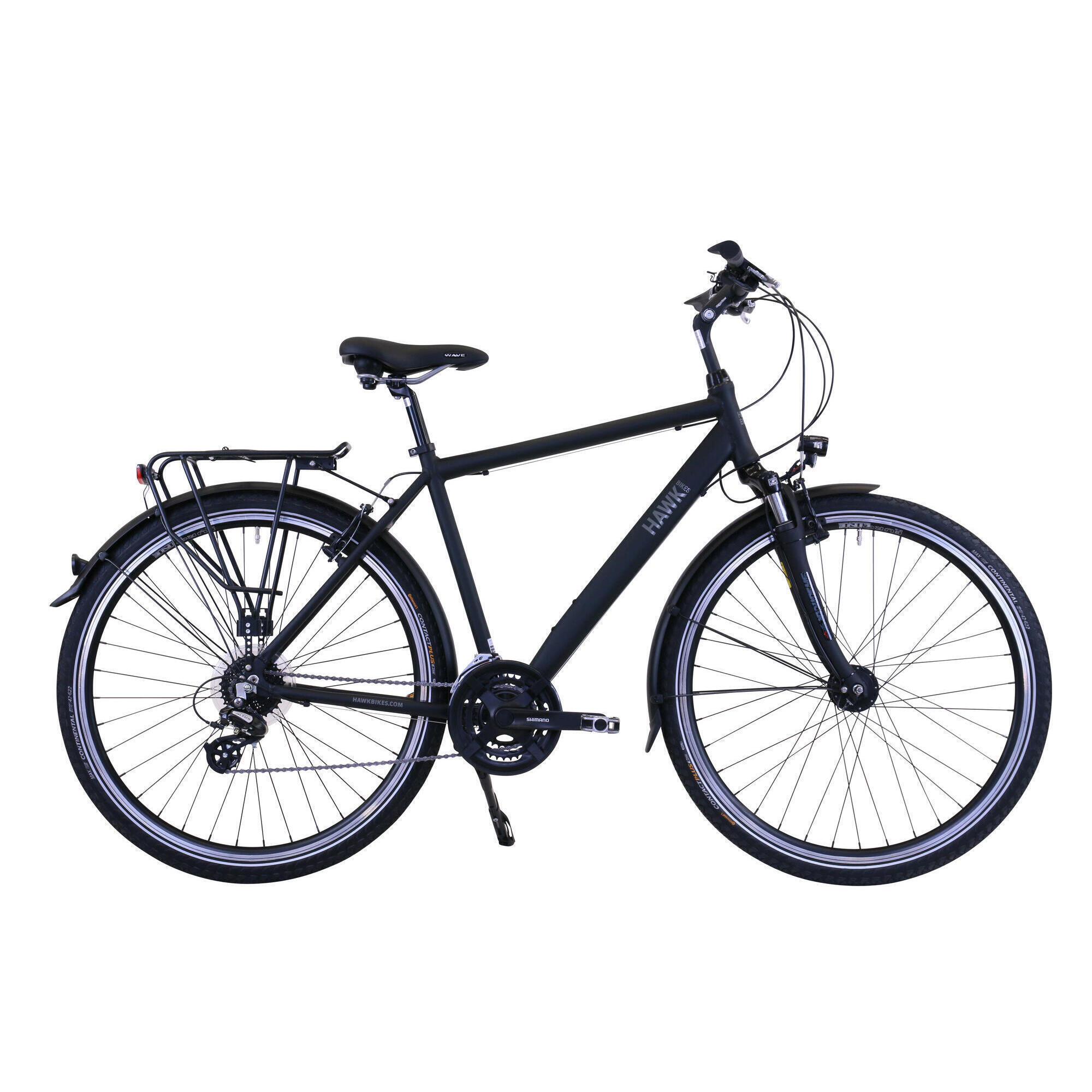 HAWK BIKES HAWK Trekking Gent Premium Fahrrad Herren 28 Zoll 24 Gang Kettenschaltung