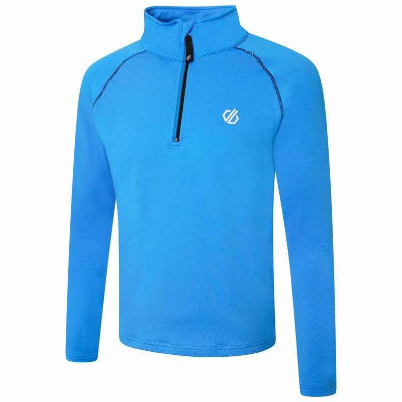 Consist II Kids' Ski Full Zip 4-Way Stretch Midlayer - Bright Blue