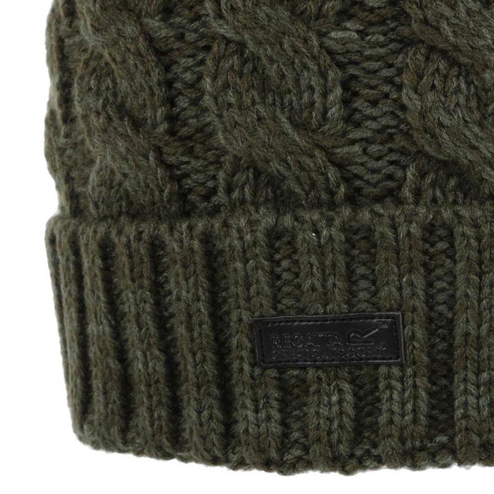 Mens Harrell III Winter Hat (Dark Khaki) 2/4