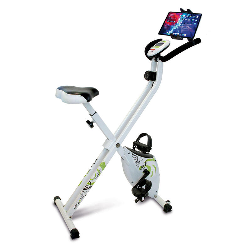 Bicicleta estática dobrável YF90H OPEN & GO + Suporte para tablet / smartphone