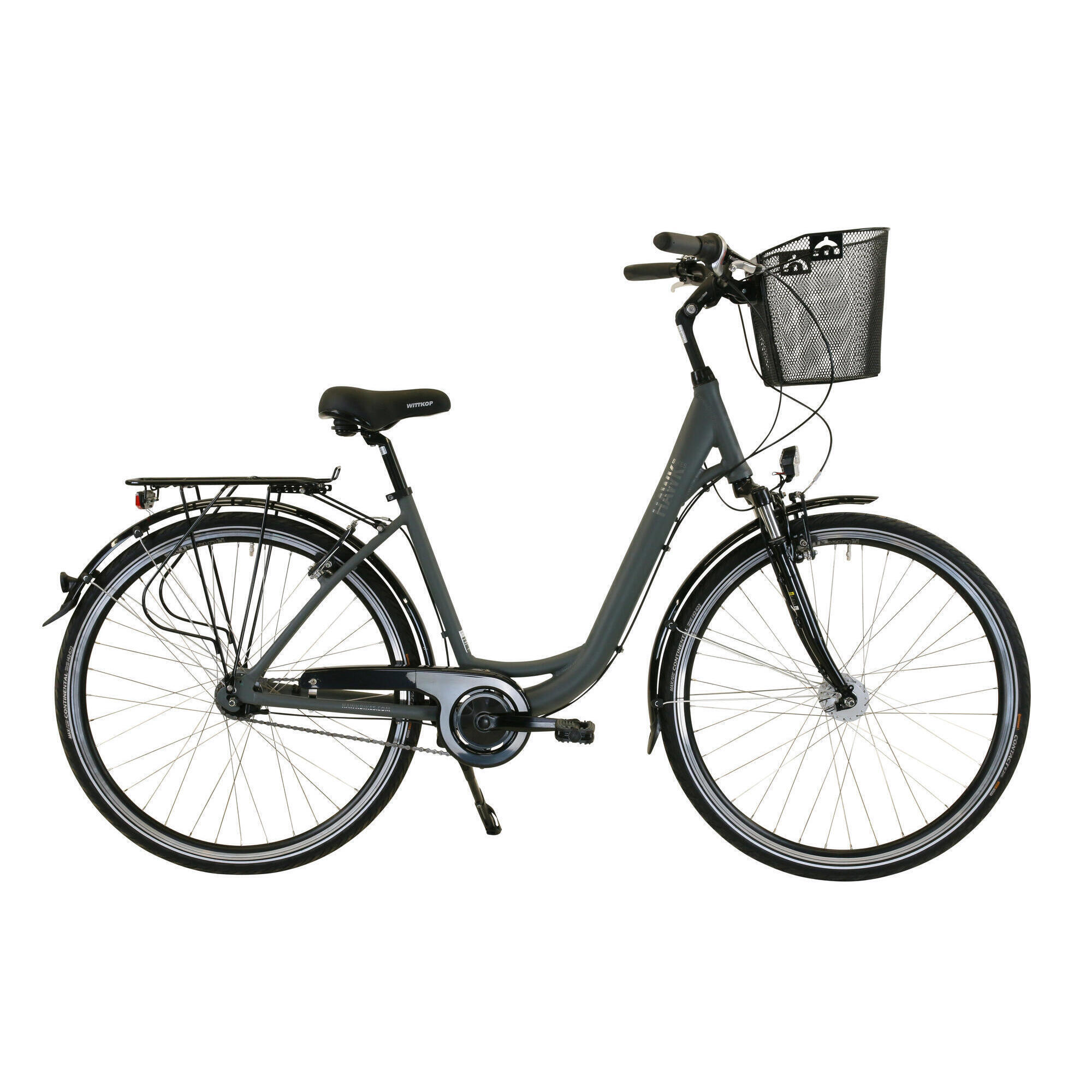 HAWK BIKES HAWK City Wave Deluxe Plus inkl. Korb Damenfahrrad 28 Zoll 7-Gang Nabenschaltung