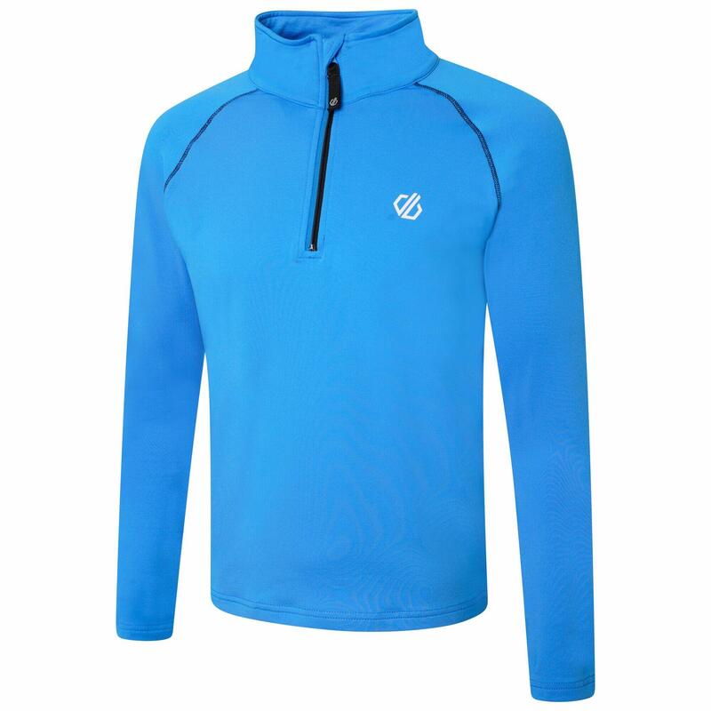 Consist II Kids' Ski Full Zip 4-Way Stretch Midlayer - Bright Blue