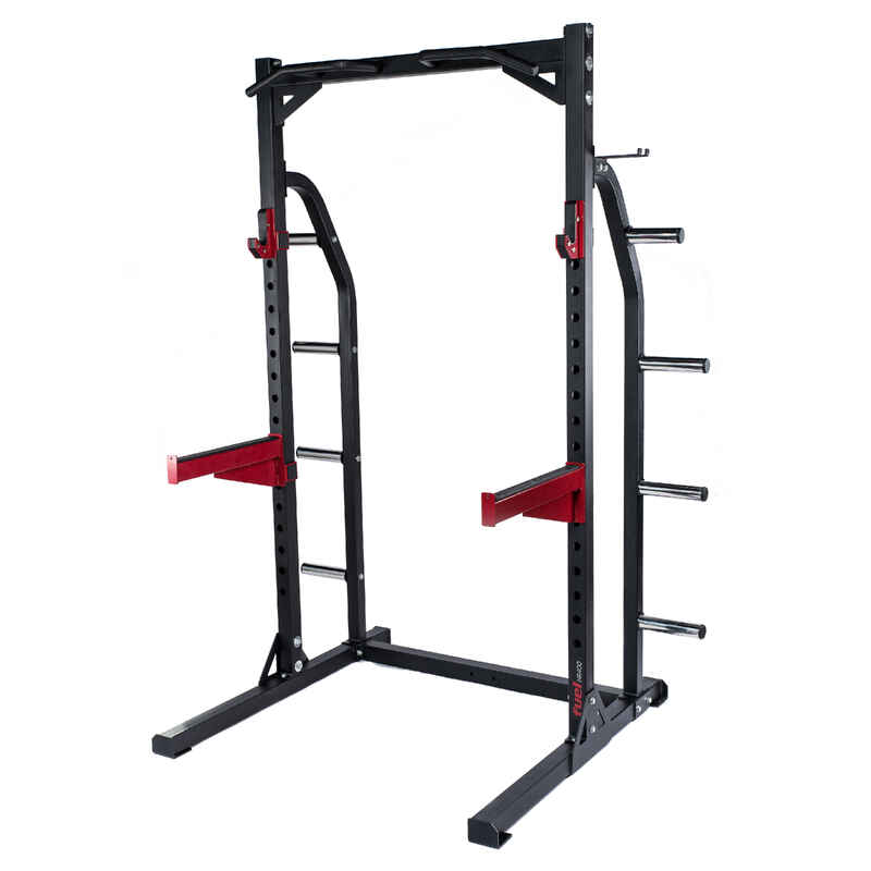 HR400 Kraftstation: Half Cage, Squat Rack, Klimmzug, Bankdrücken - bis 272kg