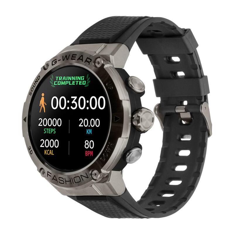 Reloj inteligente smartwatch Multideporte Watchmark G-Wear negro