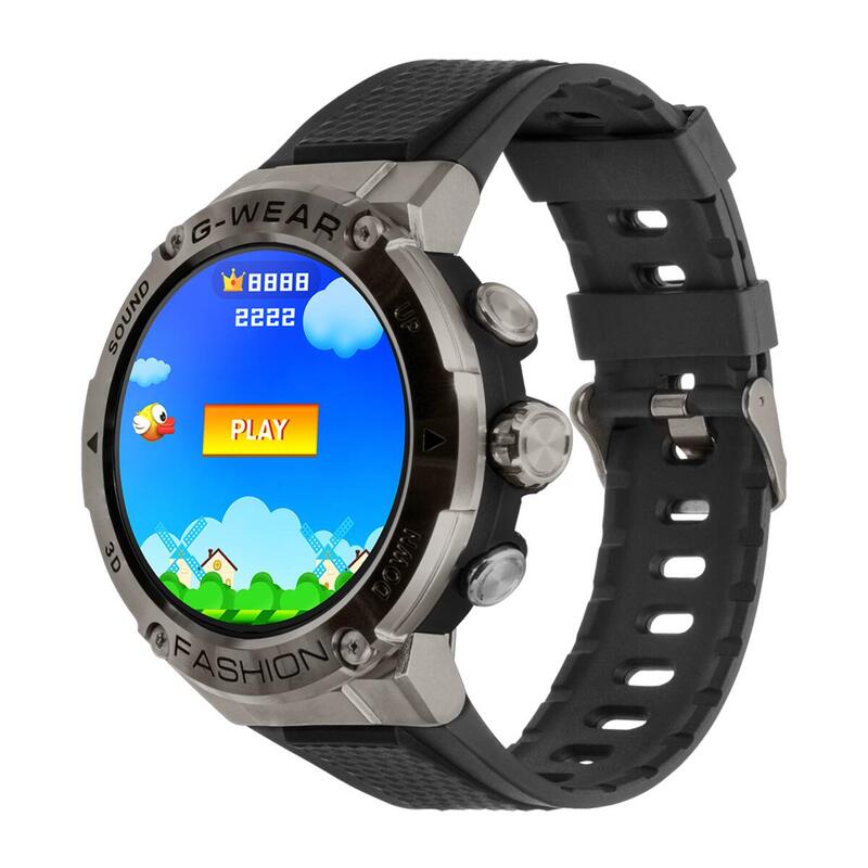 Reloj inteligente smartwatch Multideporte Watchmark G-Wear negro