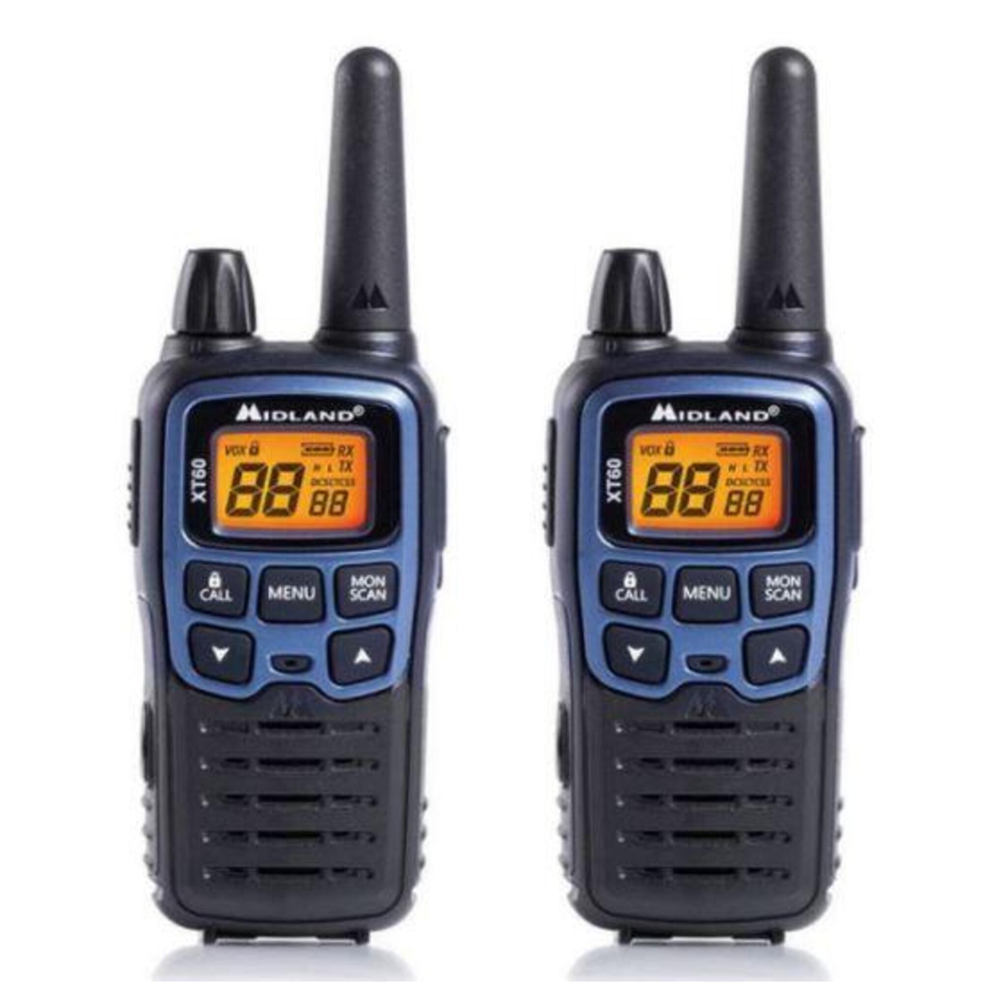 Midland - Talkie-walkie Midland Xt60 Couple Pmr446 10km En Champ Libre - Talkie-walkie - Bleu|noir - Taille Unique - Decathlon