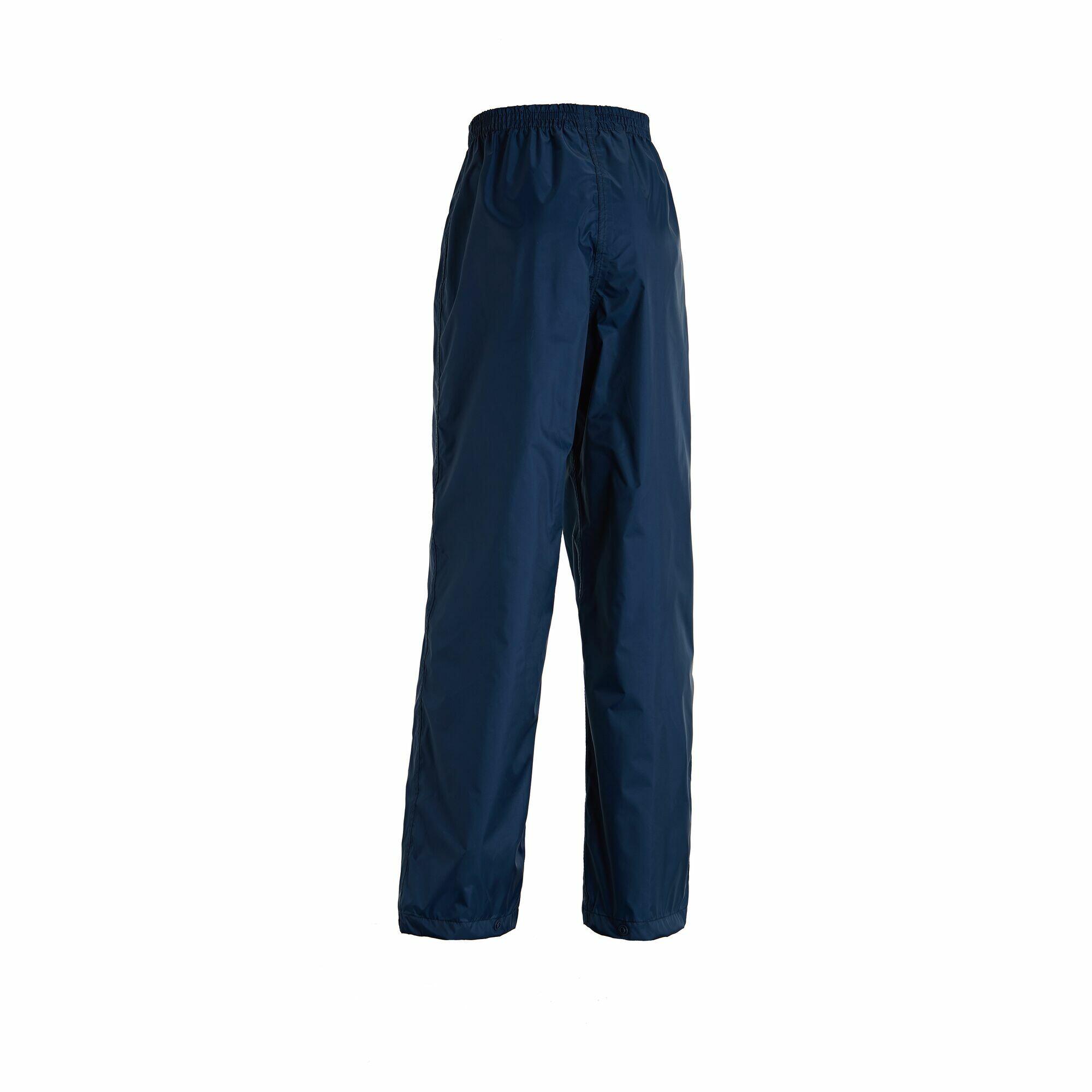 Pack It Kids' Hiking Waterproof Overtrousers - Dark Blue 6/7