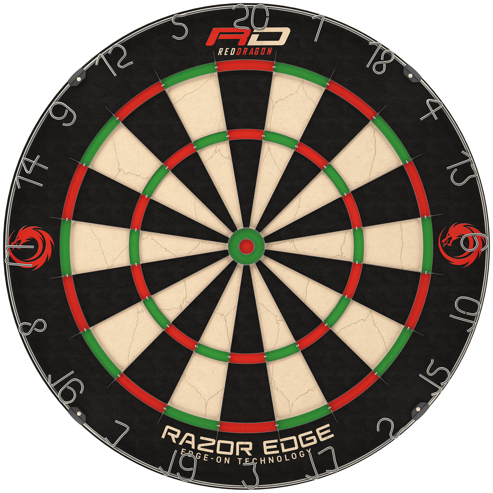 RED DRAGON DARTS Red Dragon Razor Edge Professional Bristle Dartboard