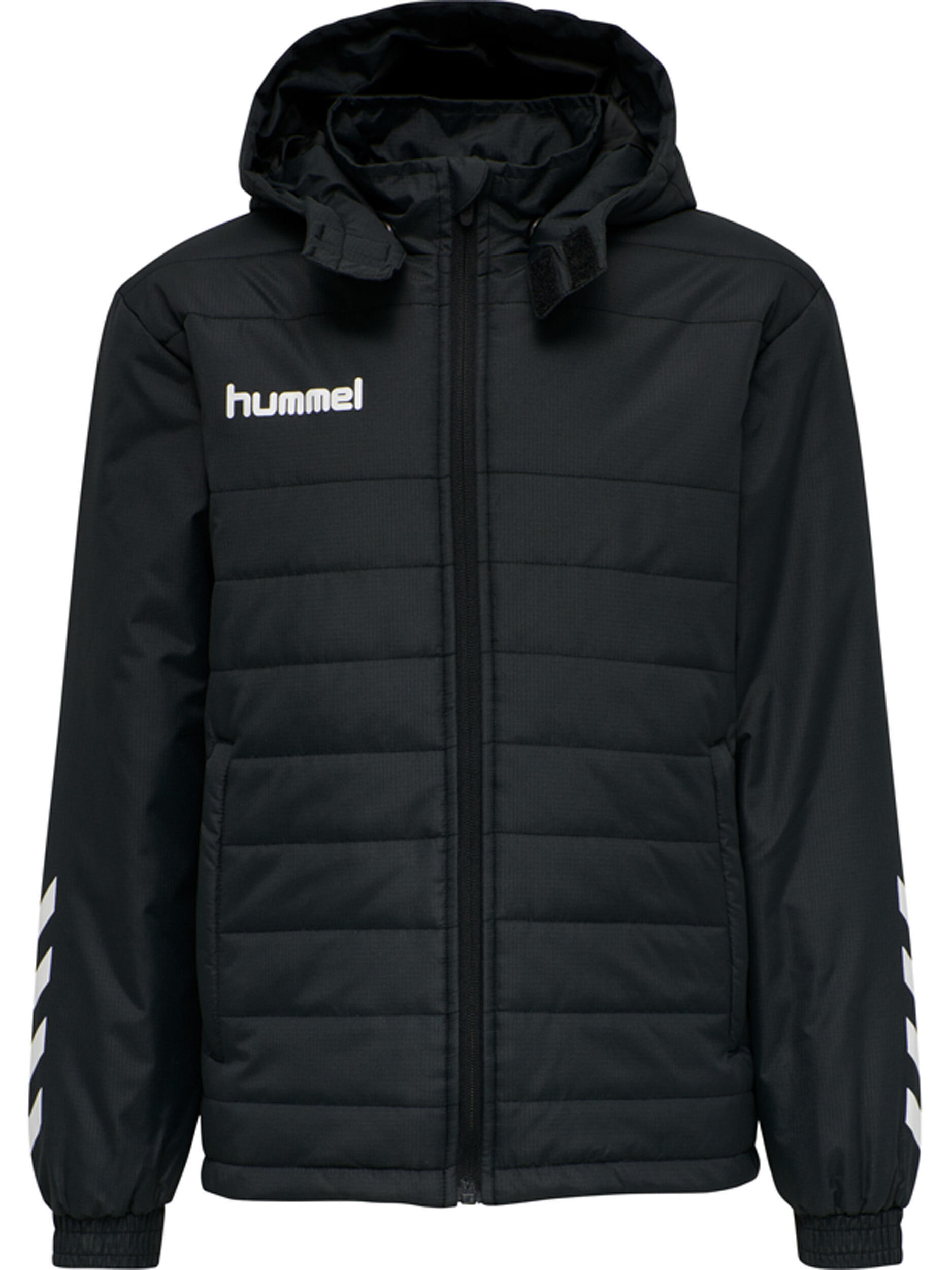 HUMMEL Short bench jacket for kids, great for football, in black
