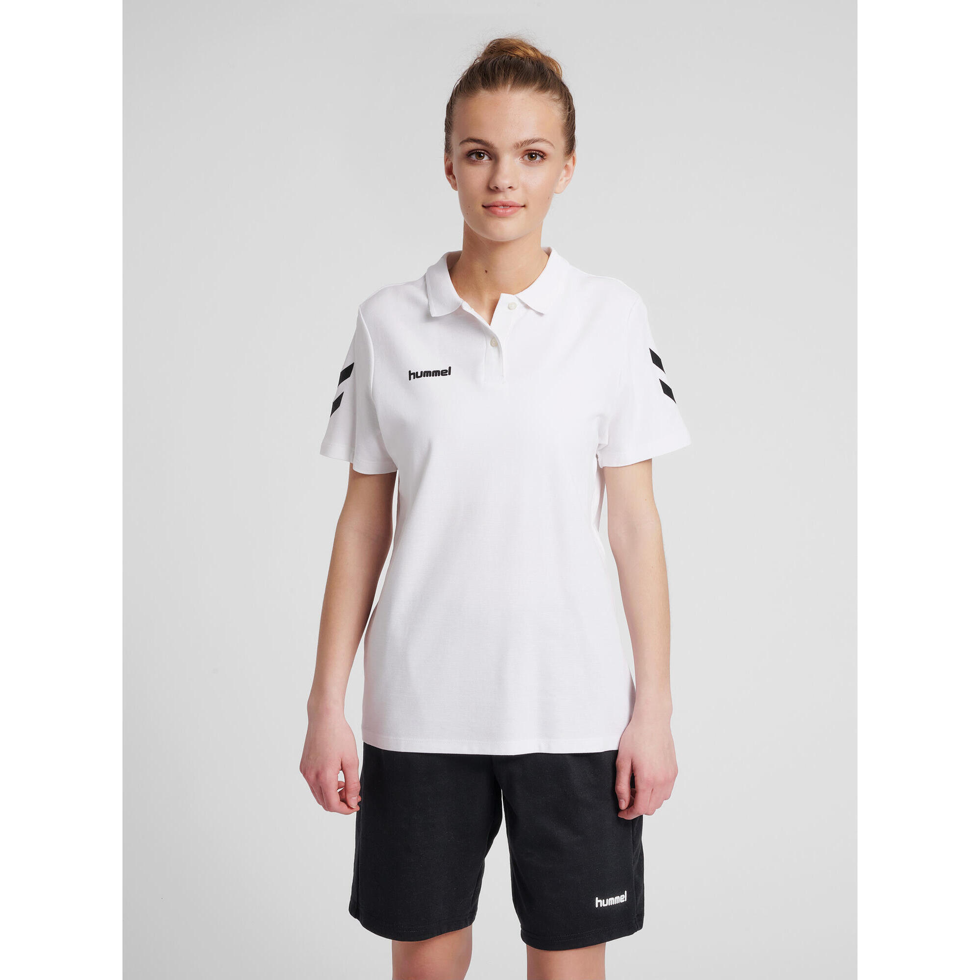 Hummel - Enfiler Polo Hmlgo Femme Hummel - Polo Manches Courtes - Blanc - 52 2xl - Decathlon