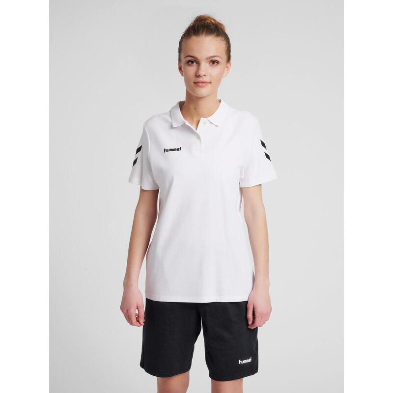 Koszulka tenisowa polo damska Hummel Go Cotton Polo Woman