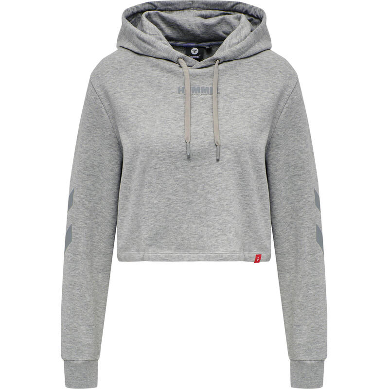 Dames sweatshirt met capuchon Hummel hmllegacy cropped