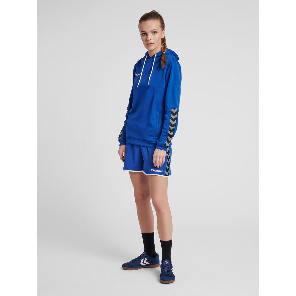 Hummel bluza damska sportowa hml Authentic Poly Hoodie Woman niebieska