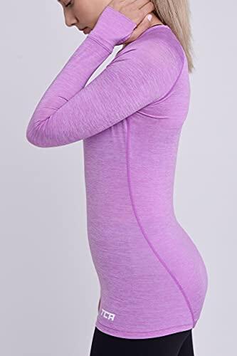 Women’s Elle Long Sleeve V Neck Top - French Lilac 4/5
