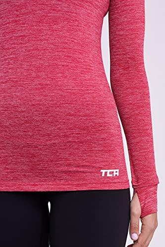 Women’s Elle Long Sleeve V Neck Top - Cerise 3/5