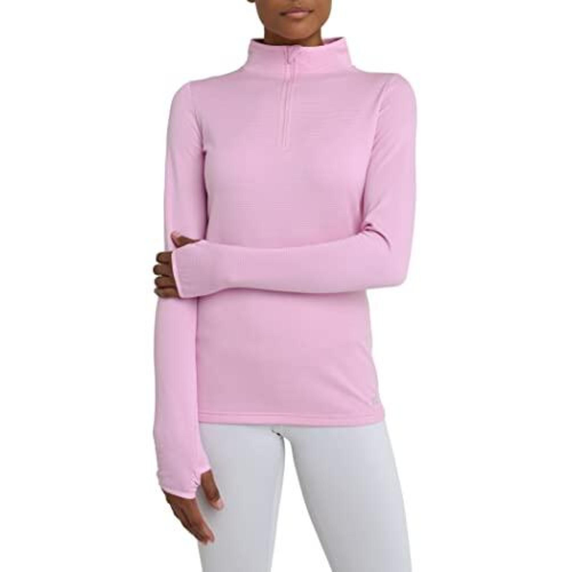 Women’s Cloud Fleece ¼ Zip Top with Zip Pocket - Sweet Lilac 1/5