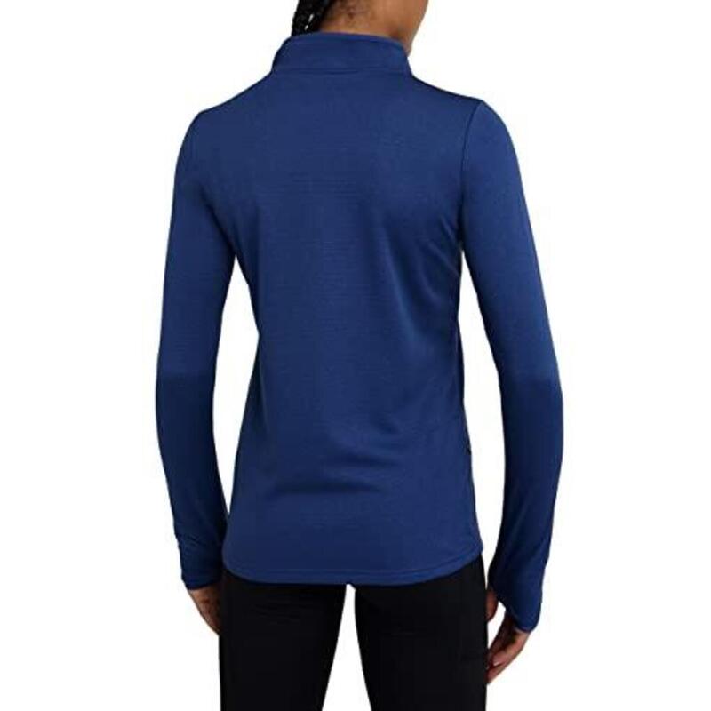 Haut Cloud Fleece avec Fermeture 1/4 et Poche à Fermeture Éclair pour Femmes