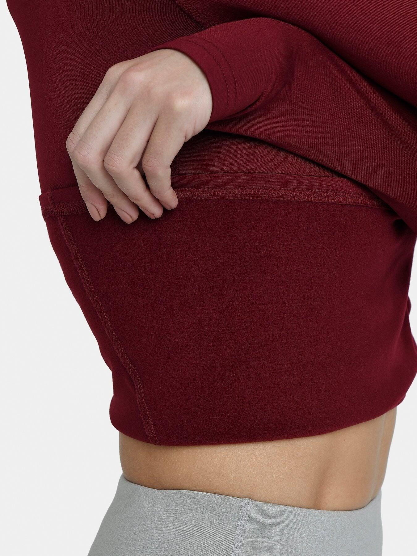 Women's Thermal Funnel Neck Top - Cabernet 5/5