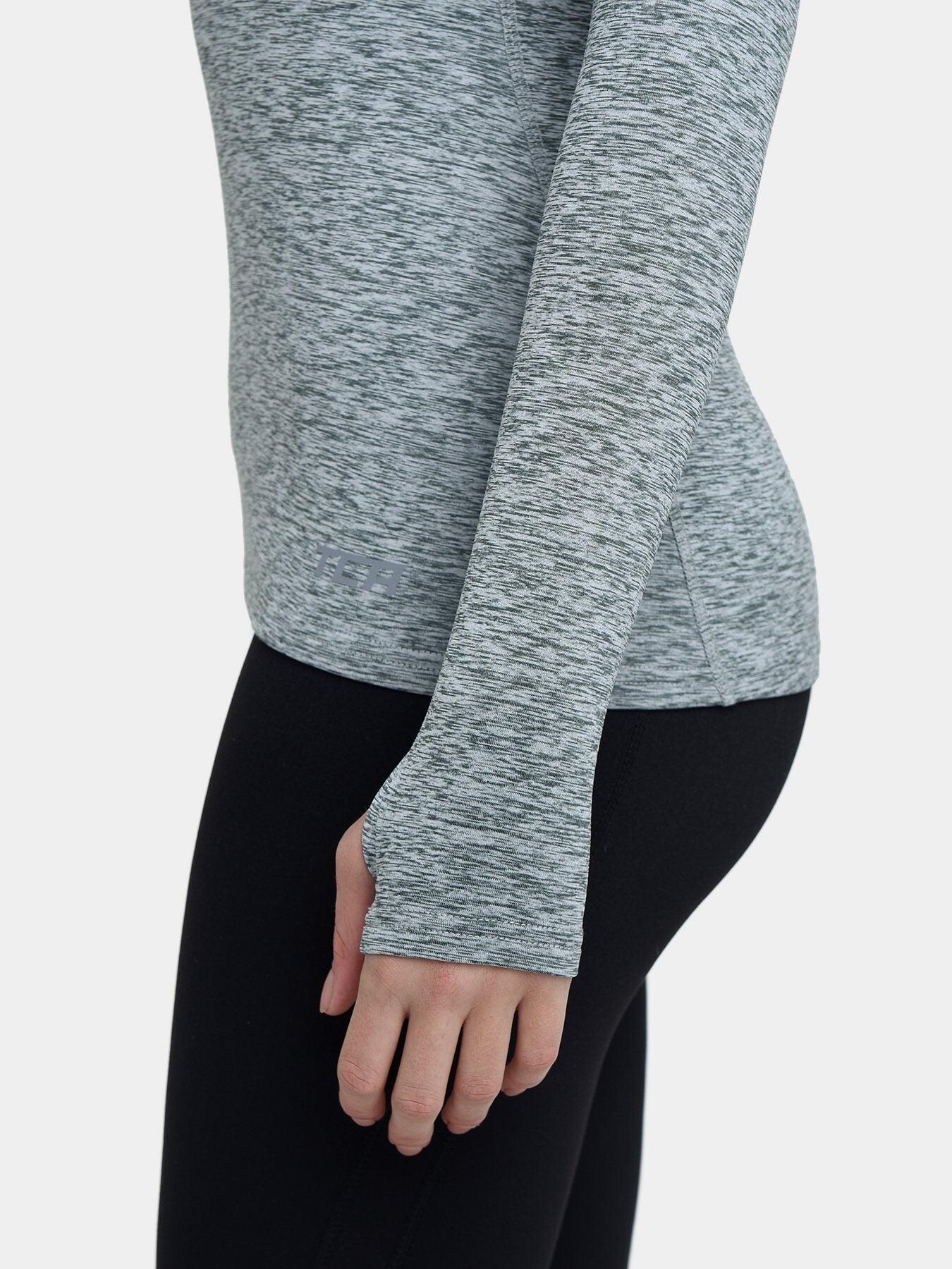 Women's Thermal Funnel Neck Top - Quiet Shade Marl 4/5