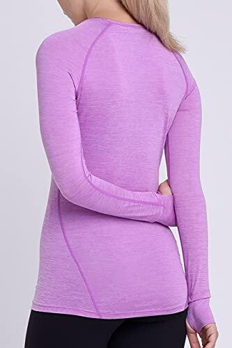 Women’s Elle Long Sleeve V Neck Top - French Lilac 2/5
