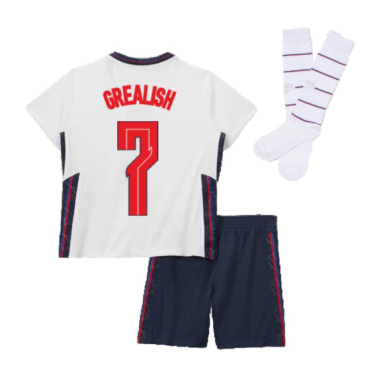 2020-2021 England Home Nike Mini Kit (Grealish 7)