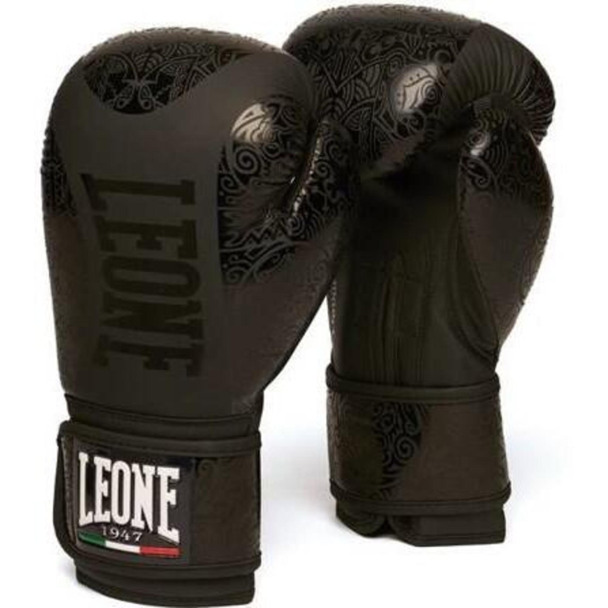 LEONE 1947 Guantes de Boxeo Leone1947,  MAORI negro/10OZ