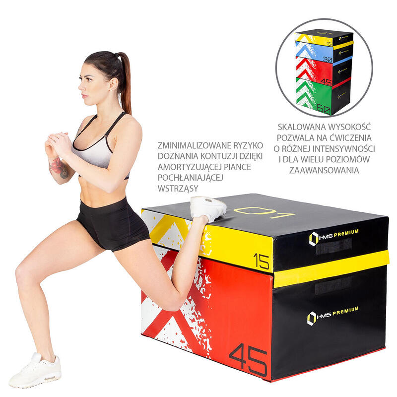 Plyo-boxes soft set HMS PREMIUM PYBS01 (4 pièces)