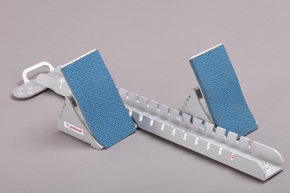 Polanik Aluminium Competition Starting Blocks - Large Footplate 3/4