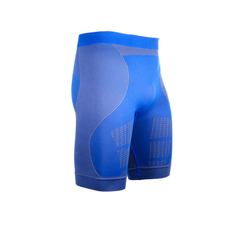 Pantalones técnicos hombre running fitness térmico transpirable azul
