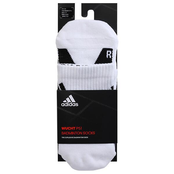 Wucht P5.1 Badminton Socks Mid Cut White/Black