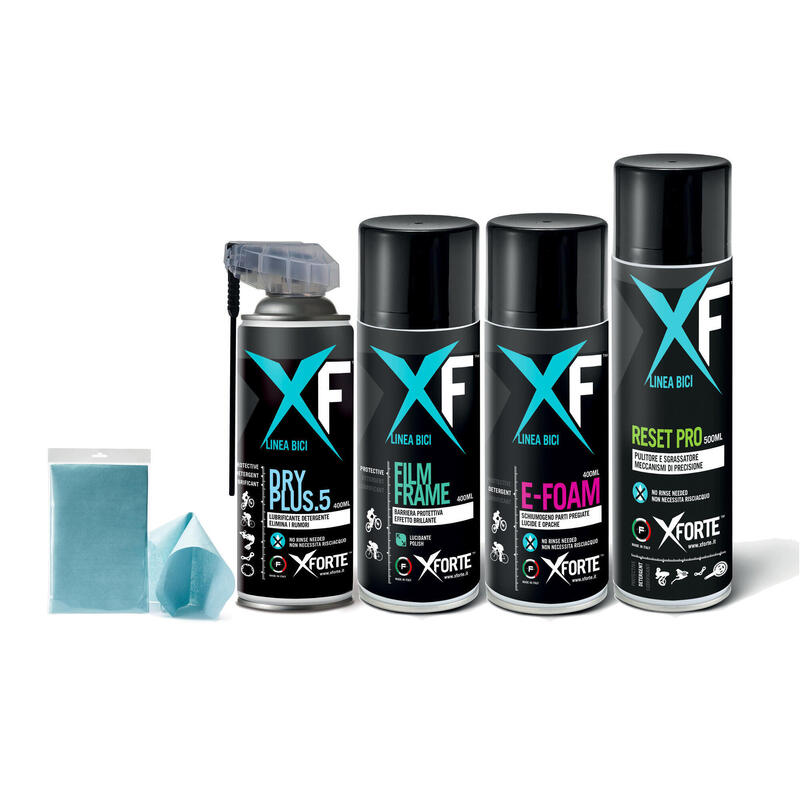 Kit XFORTE di pulizia e manutenzione senza acqua e risciacquo
