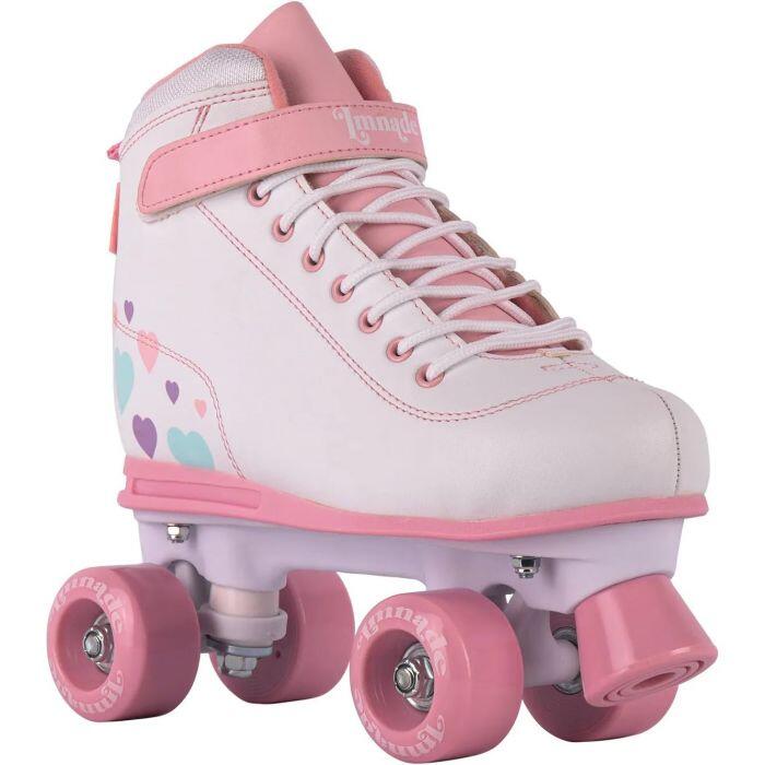 LMNADE Quad Roller Skates - White Hearts 1/5