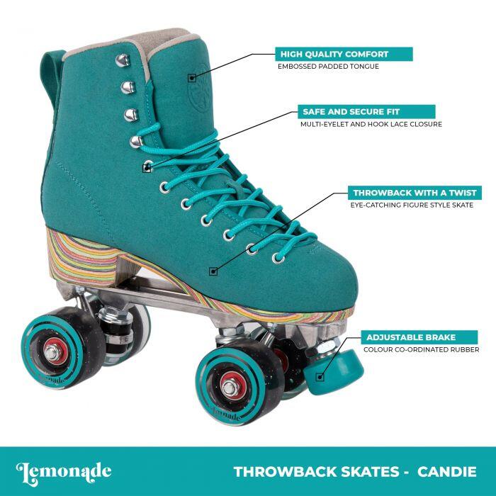 LMNADE Throwback Quad Skates - Candie Turquoise 2/5