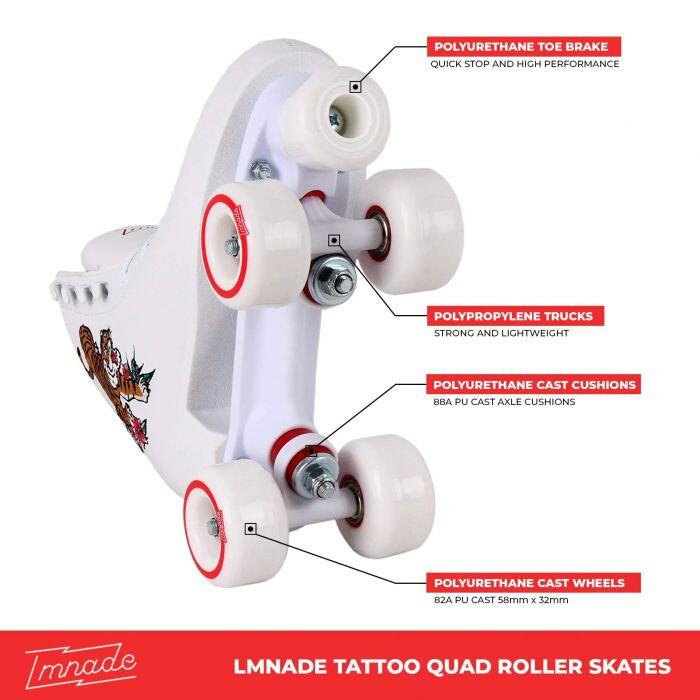 LMNADE Quad Roller Skates - Tattoo Tiger 3/5
