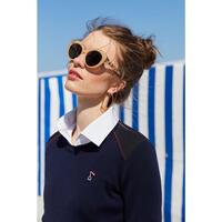 PULL NAVY FEMME
Laine mérinos et néoprène recyclé