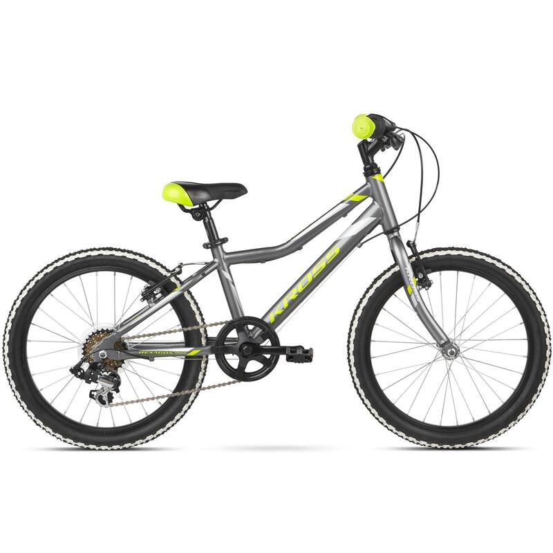 Kross Hexagon Mini 1.0 M 20 rower grafit/limonka/srebrny połysk SR