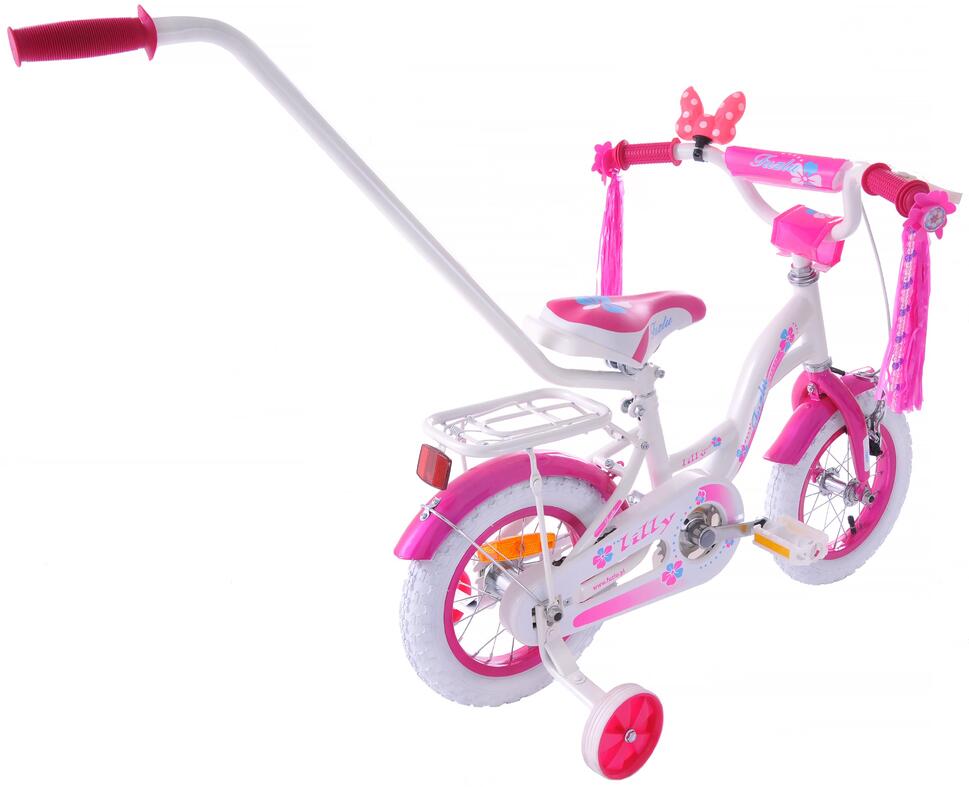 Rower dziecięcy 12 Lilly Fuzlu white/pink