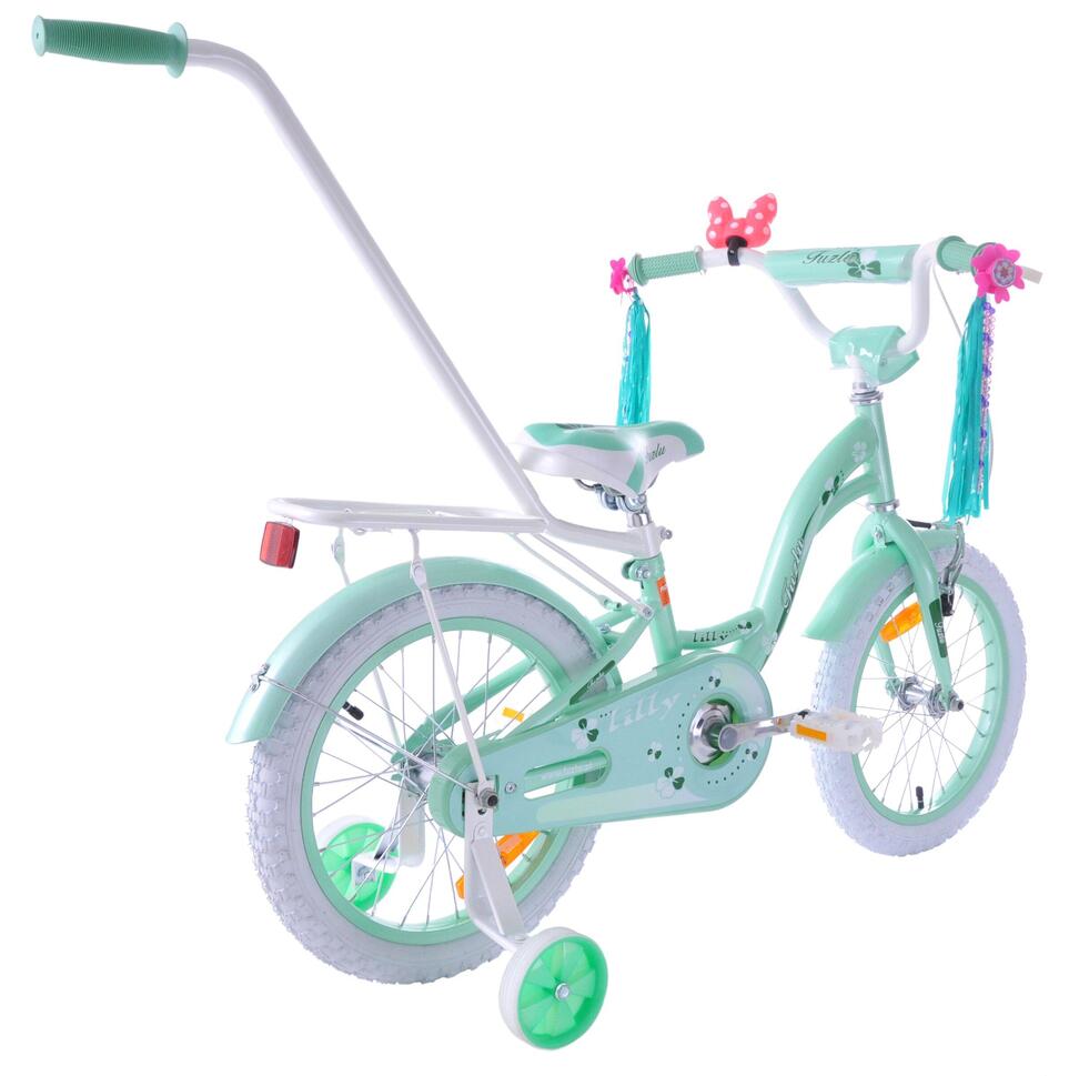Rower dziecięcy dla dziewczynki 16" Fuzlu Lilly: