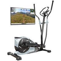 Vélo elliptique Eleganse - inertie 12 kg - 16 programmes -Gris
