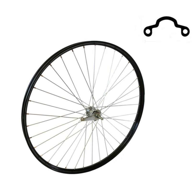 Achterwiel 28x1 1/2 zwart, Shimano remnaaf, spaak 13, Westwood Aluminium velg