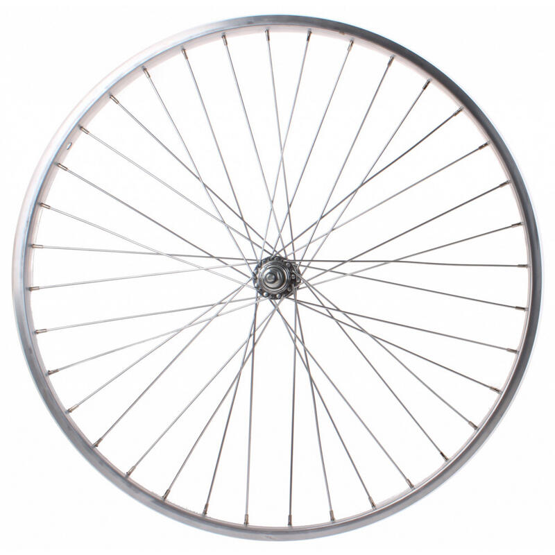 roue avant 26 x 1 3/8 pouces en aluminium 36g argent