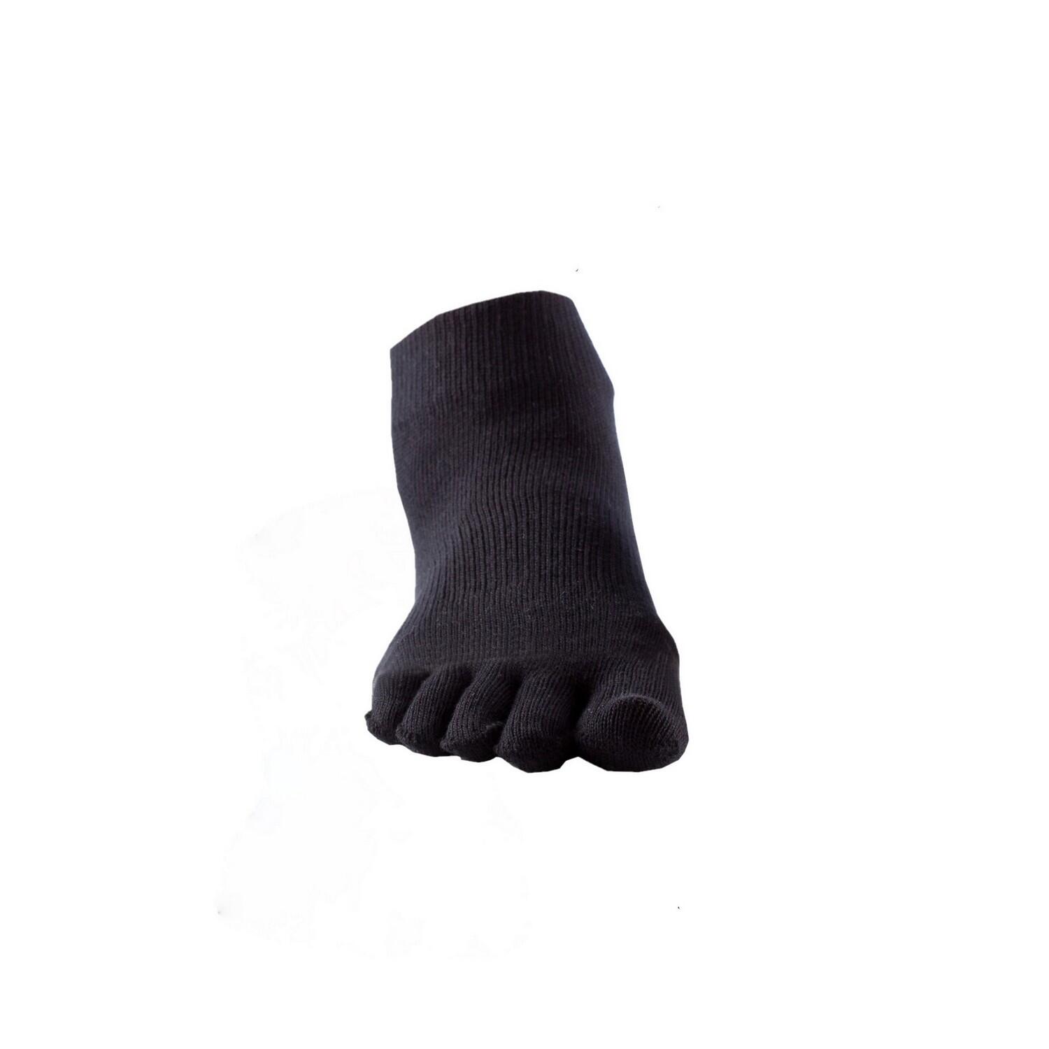 TOESOX Womens/Ladies Toe Socks (Black)