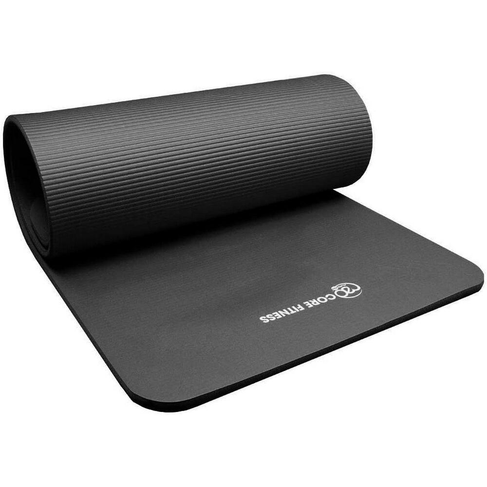 NBR Yoga Mat (Black) 1/4