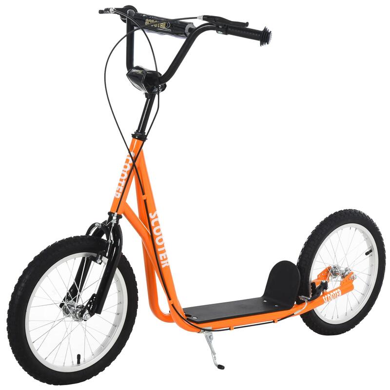 Trotinete para crianças HOMCOM 139x58x90-96 cm Laranja