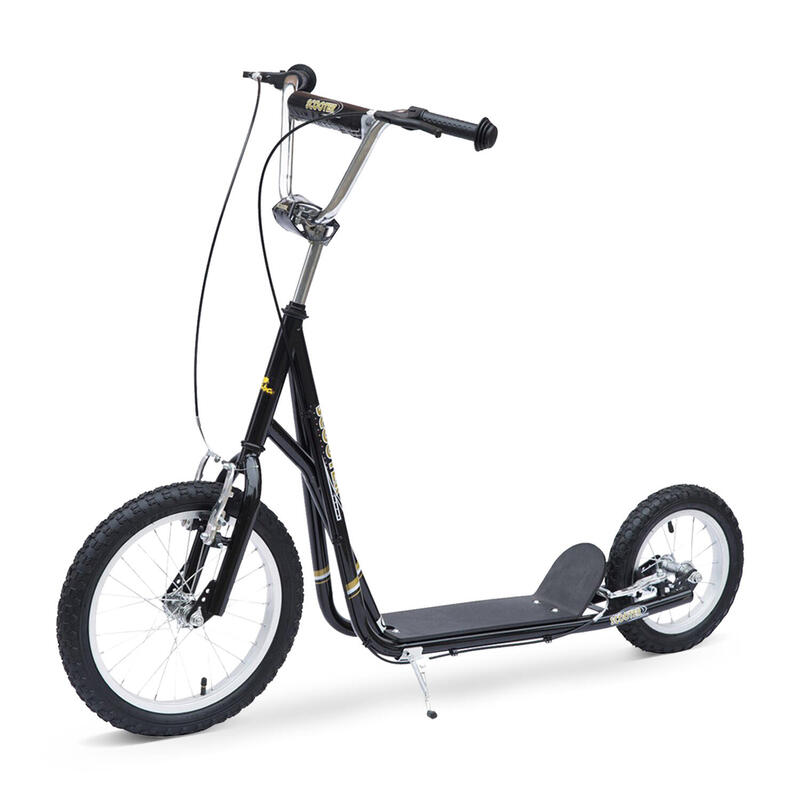 Patinete scooter Homcom negro 125x58x100 cm acero y plástico