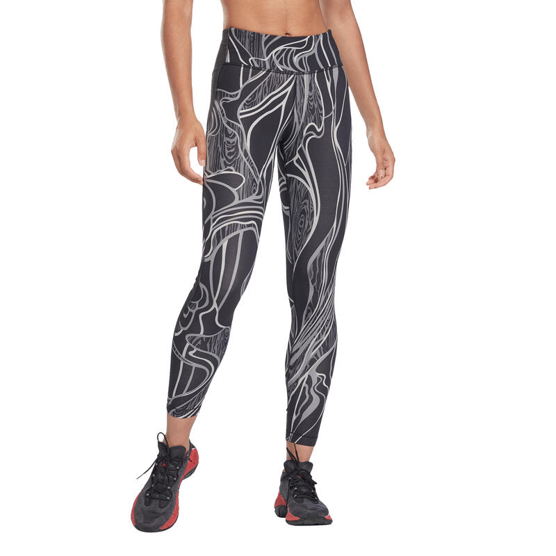 Dames legging Reebok Lux Perform Nature Grown Print Mid-Rise