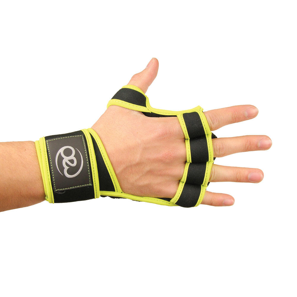 Men's weightlifting gloves (Black / Green)