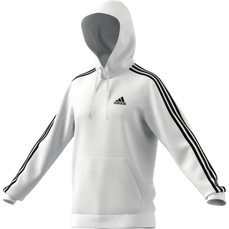 Sweat à Capuche Essentials 3-Stripes Blanc - GU2522